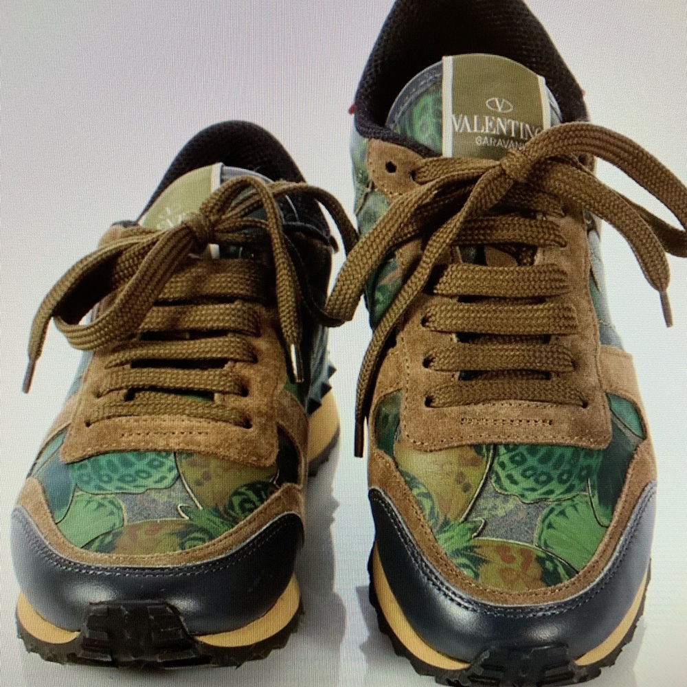 Valentino Camo Butterfly Rockrunner Sneaker